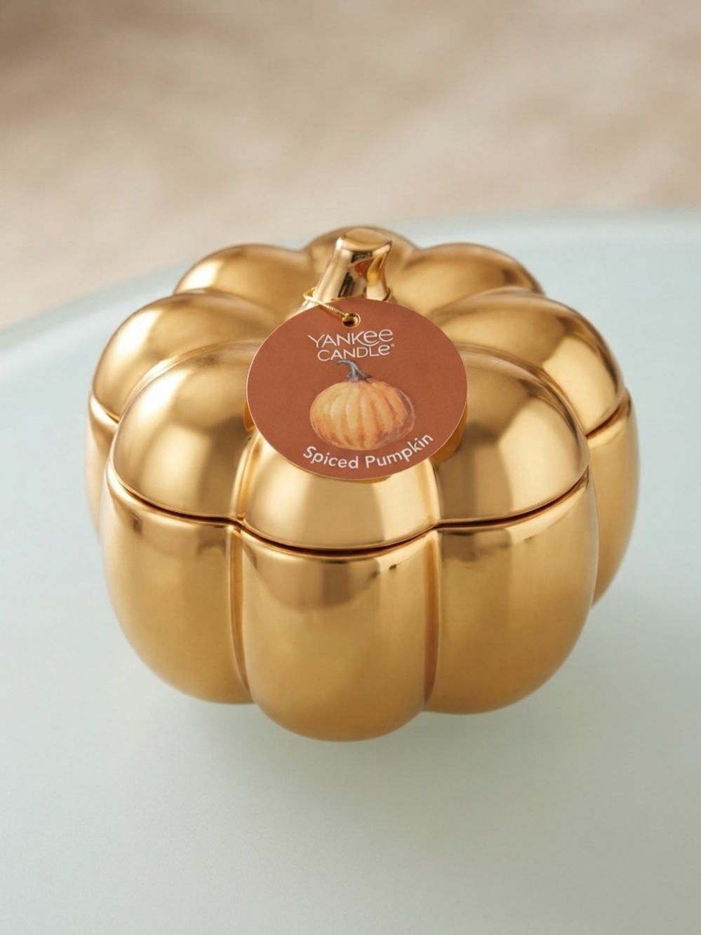 Yankee Candle Metallic Gold Pumpkin Jar Candle